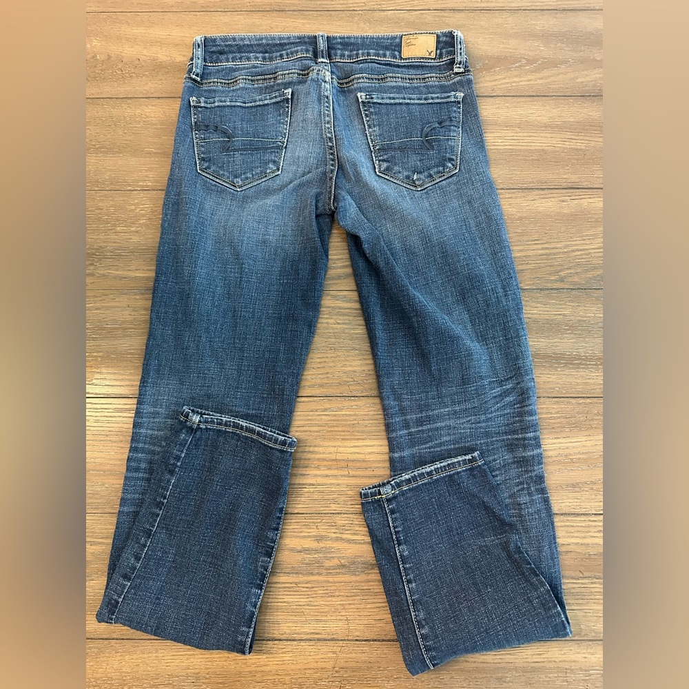American Eagle Outfitters Blue Skinny Jeans Classic Denim Size 2 Regular - Picture 3 of 6